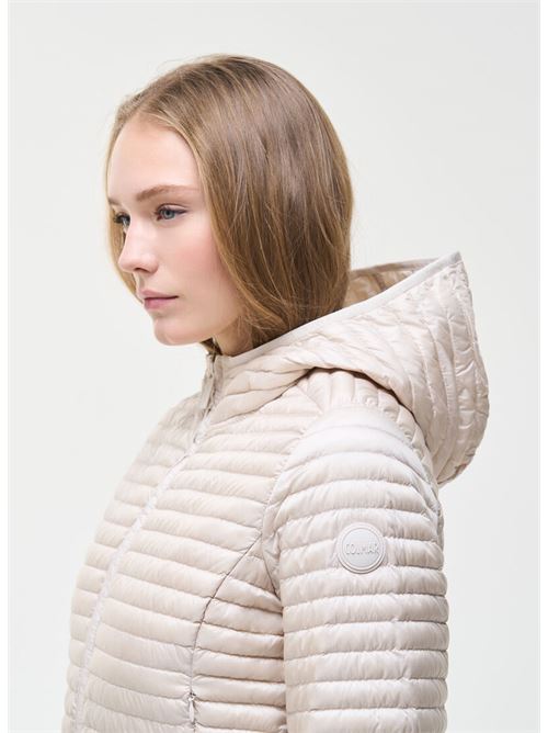 quilted jkt with hood, natural down light weight COLMAR ORIGINAL | 2228 9VX219